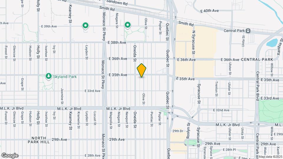 3365 Olive St Map and Location Details