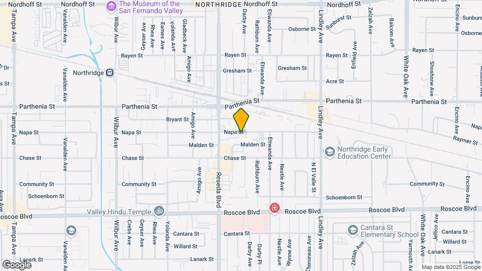 18400 Napa St Map and Location Details