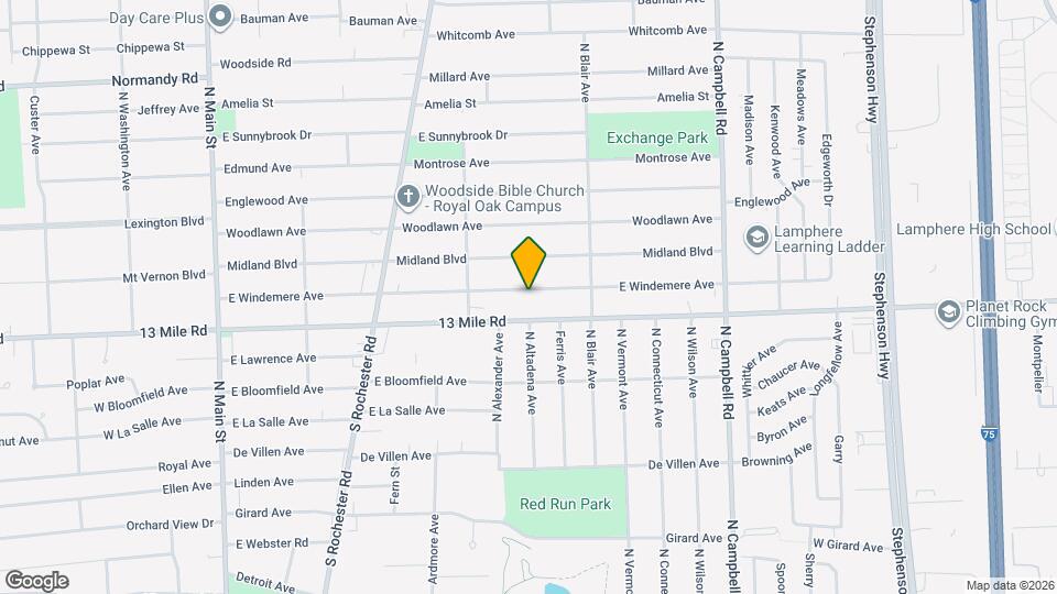 924 E Windemere Ave Map and Location Details