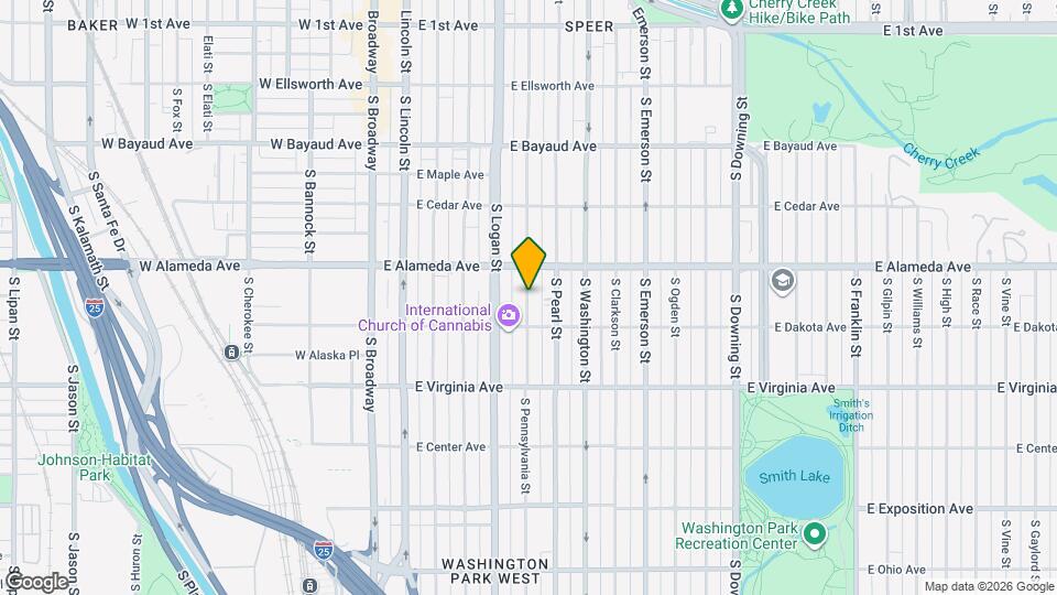 352 S Pennsylvania St Mapa y Detalles de la Ubicación