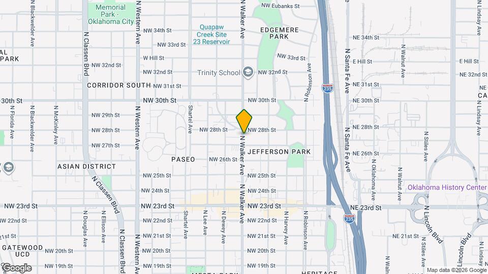 2816 N Walker Ave Map and Location Details