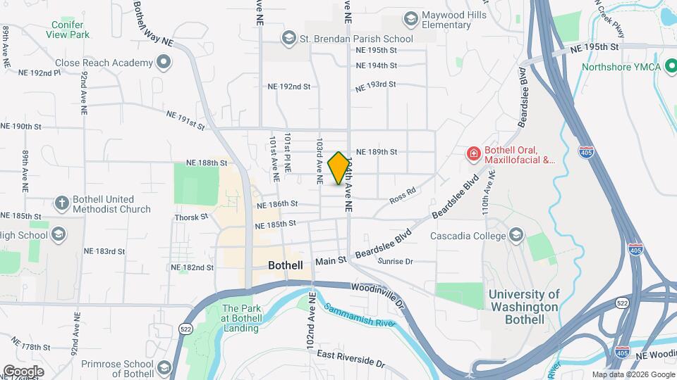 10324 NE 186th St Map and Location Details