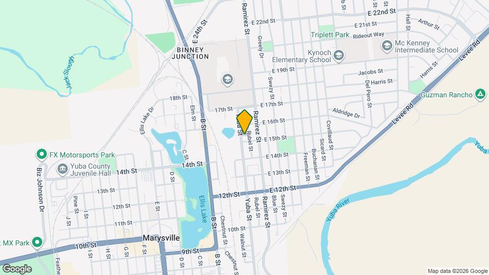 1501 Yuba St Map and Location Details