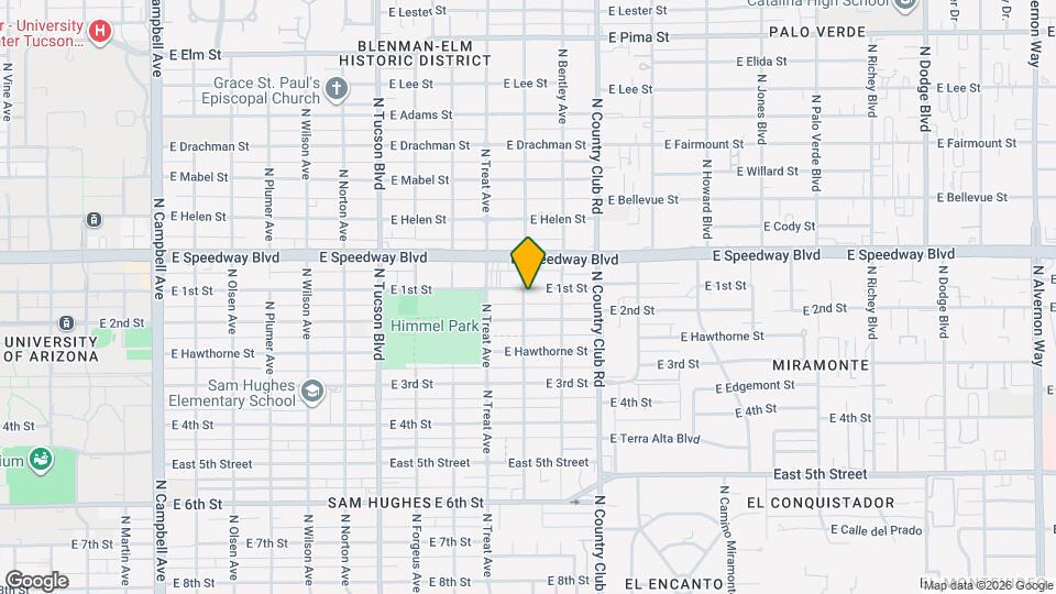 2902 E 1st St Map and Location Details