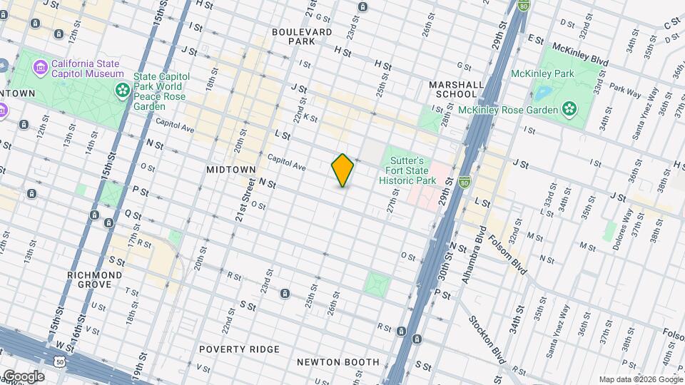 1308 25th St Map and Location Details