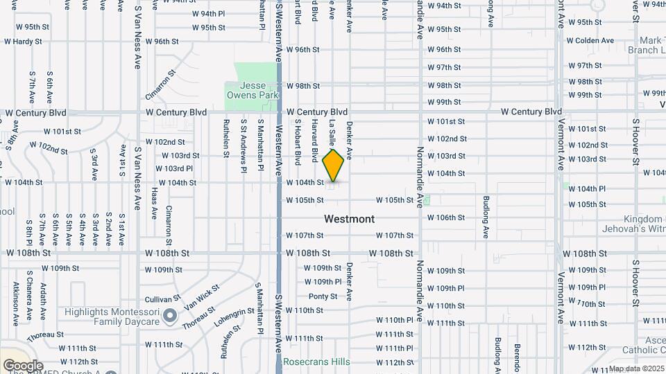1626 W 104th St Map and Location Details