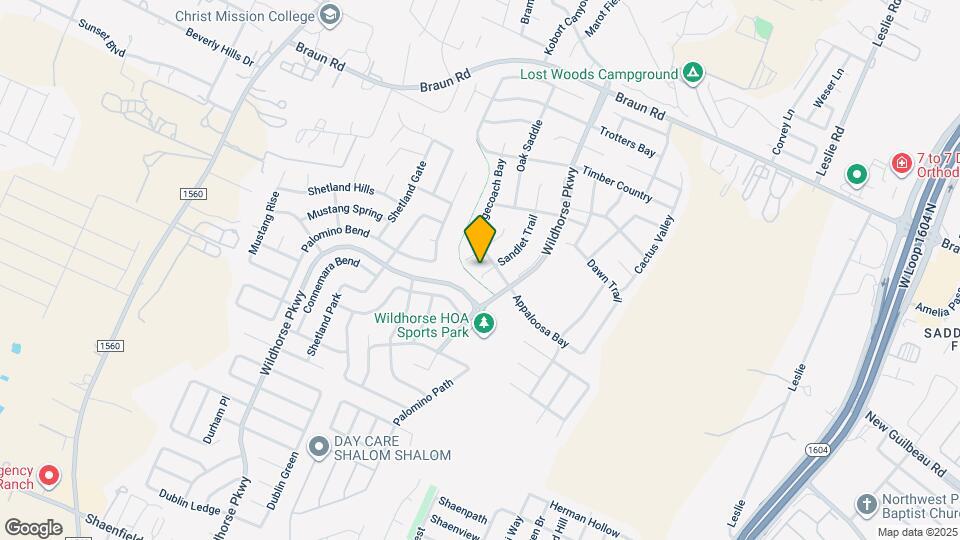 9811 Sandlet Trail Map and Location Details