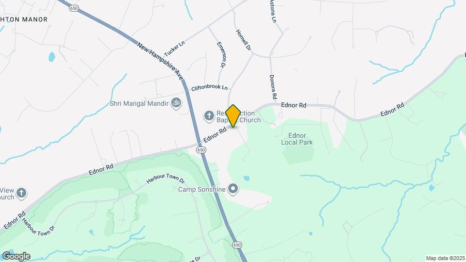 919 Ednor Rd Map and Location Details