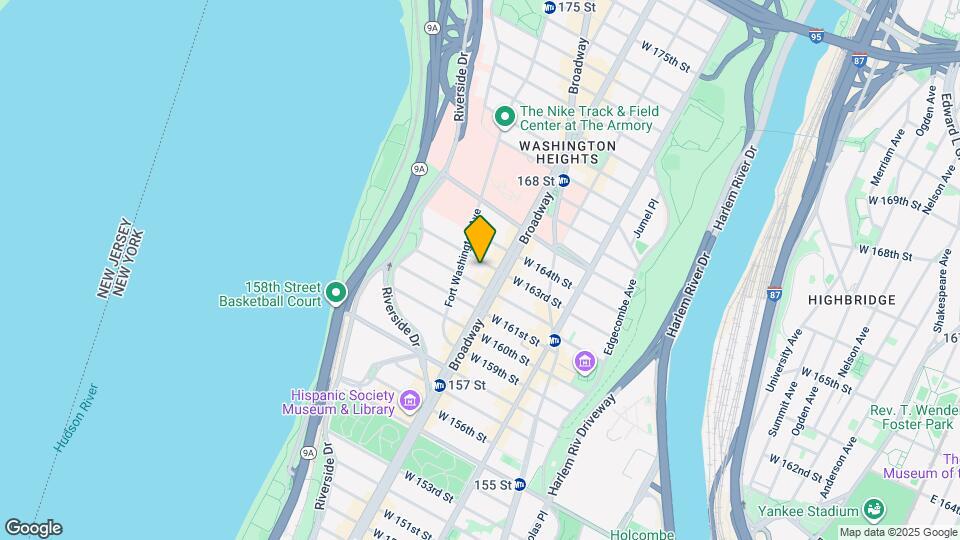 610 W 163rd St, Unit 10D Map and Location Details