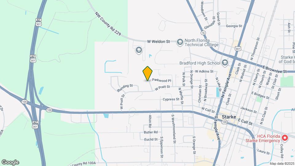 821 Parkwood Pl Map and Location Details