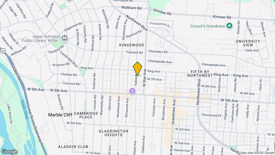 1654 Ashland Ave Map and Location Details