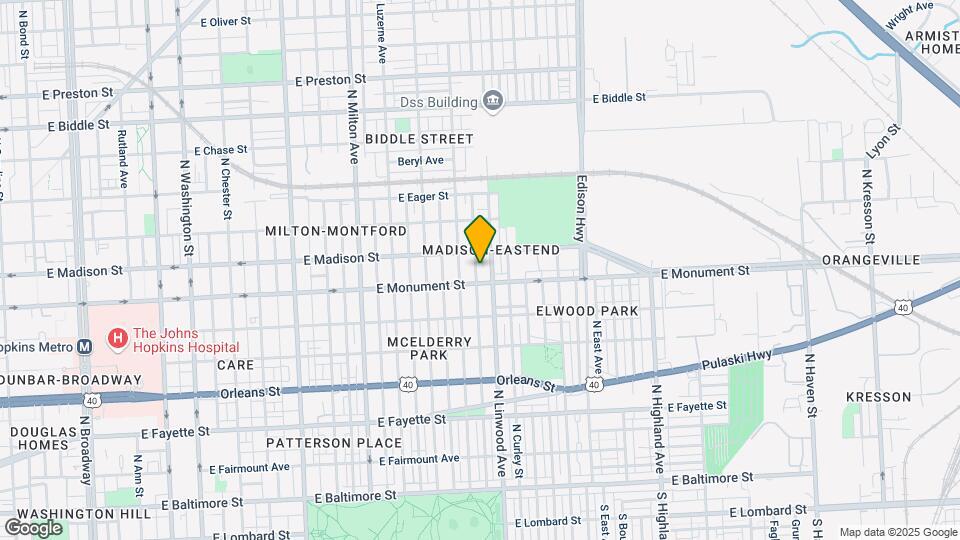 711 N Streeper St Map and Location Details