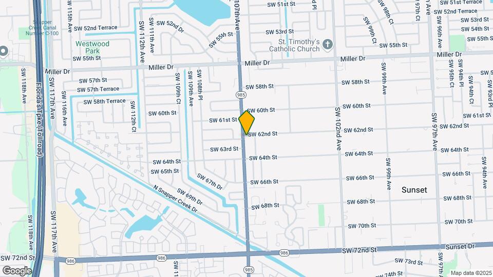 6201 SW 107th Ave Map and Location Details