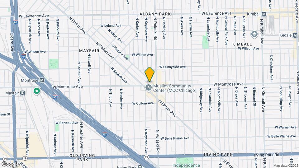 4022 W Montrose Ave Map and Location Details
