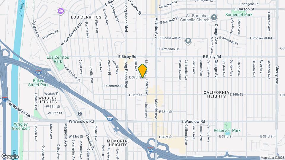 3695 Linden Ave Map and Location Details