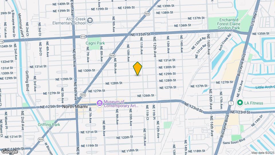 1050-1060 NE 129th St Mapa y Detalles de la Ubicación