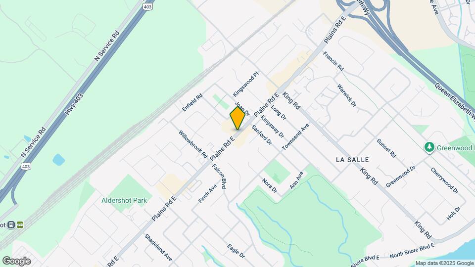 500 Plains Rd E Map and Location Details