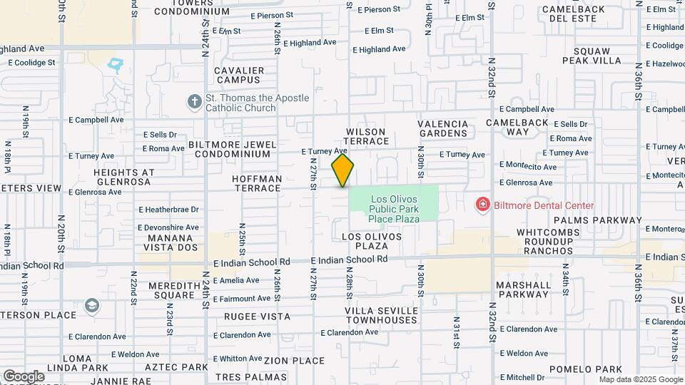 2737 E Glenrosa Ave Map and Location Details