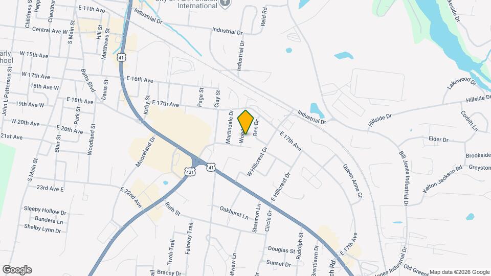 1716 Woodside Dr Map and Location Details