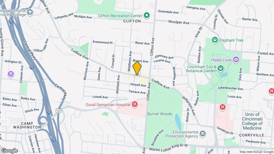 343-345 Ludlow Ave Mapa y Detalles de la Ubicación