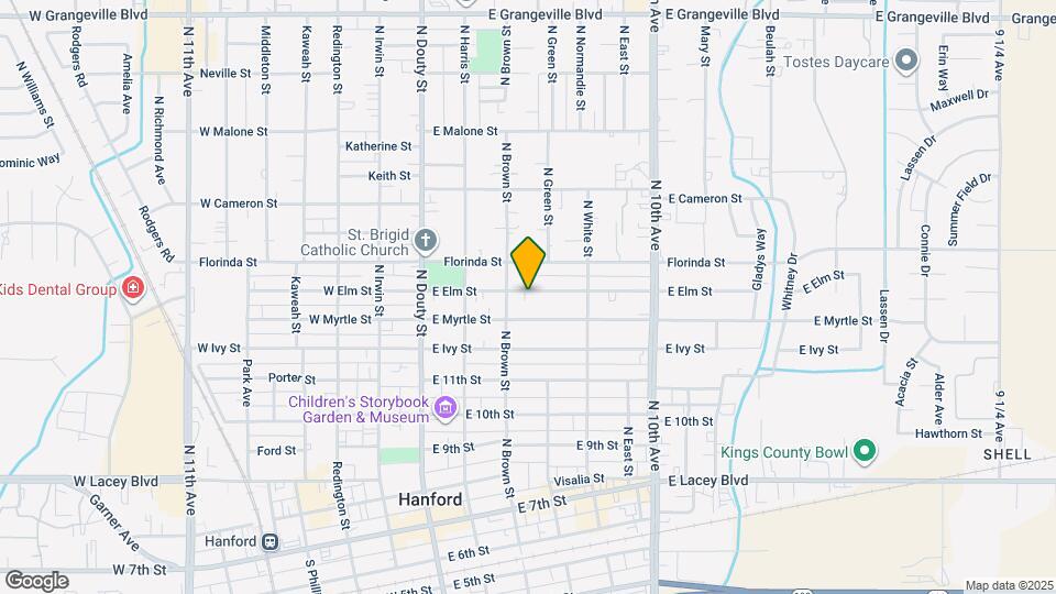 321 E Elm St Map and Location Details