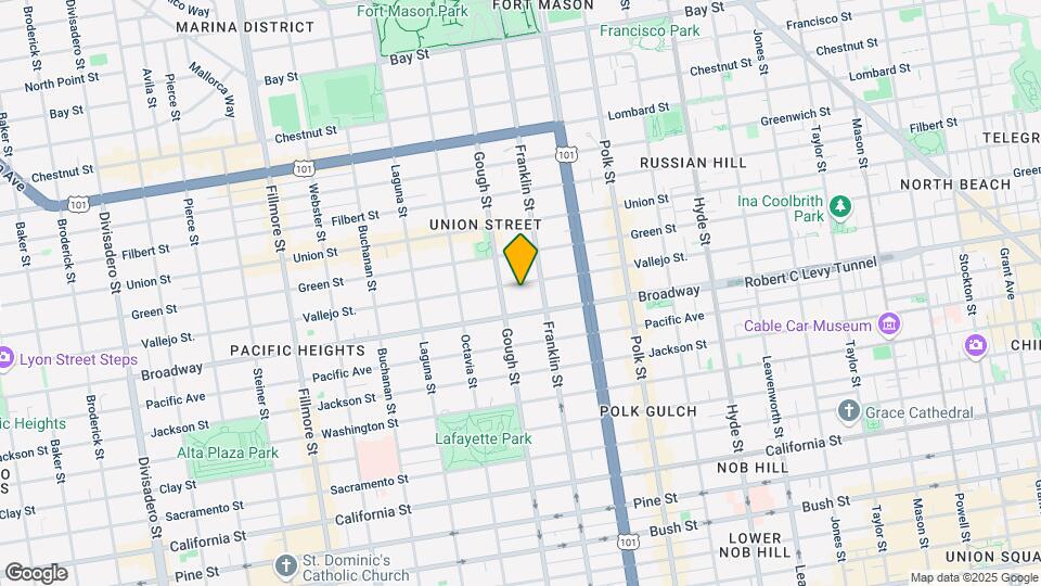 1761 Vallejo St-Unit -302 Map and Location Details