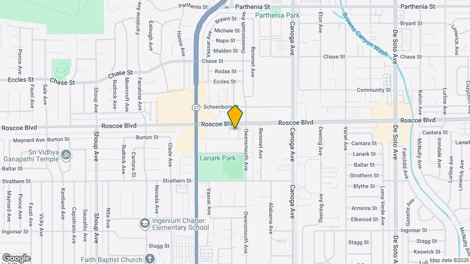 21722 Roscoe Blvd Map and Location Details