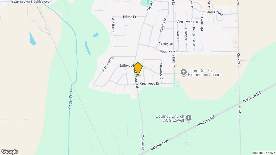 673 Joe Martin Rd Map and Location Details