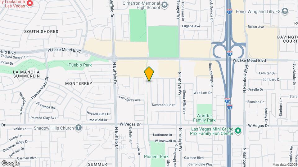 1849 Navajo Lake Way Map and Location Details