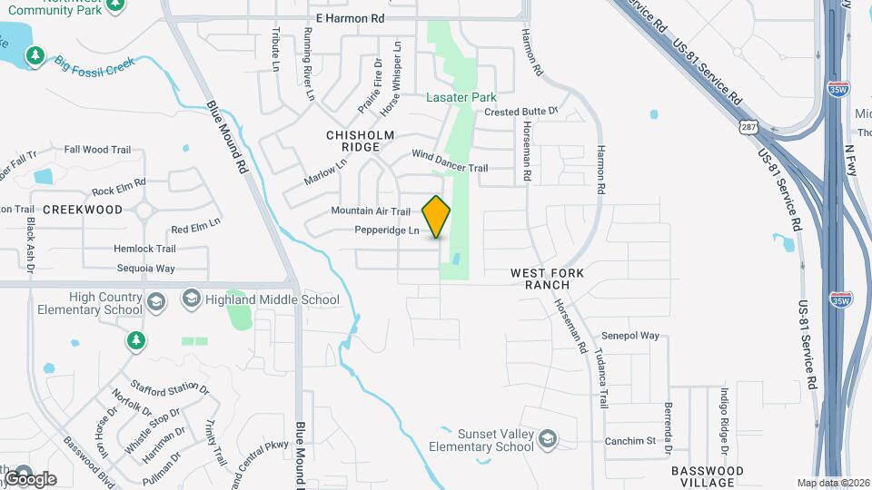 1433 Pheasant Run Trail Mapa y Detalles de la Ubicación