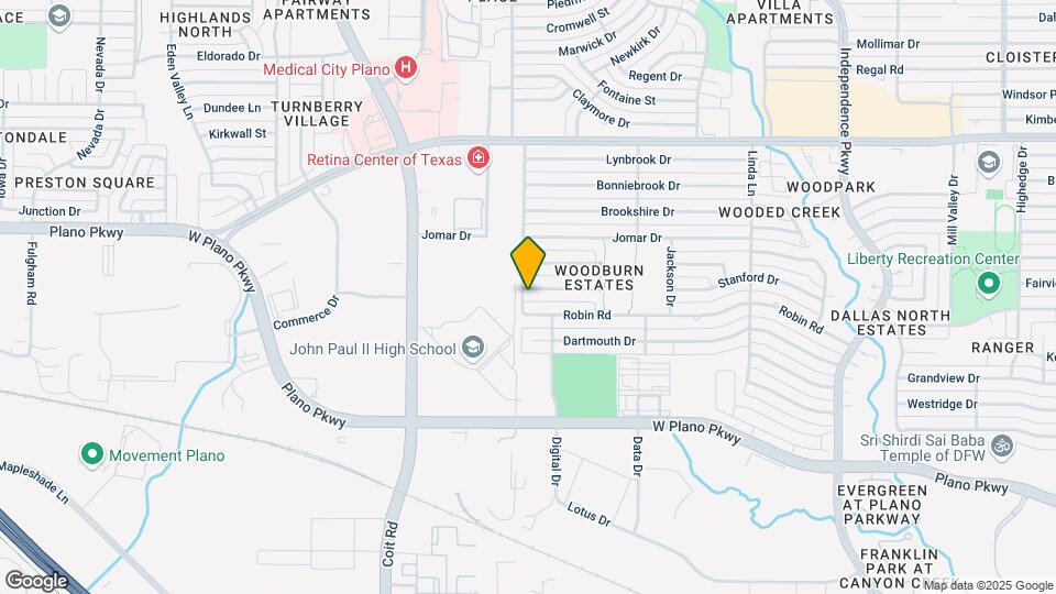3620 Trinity Ln Mapa y Detalles de la Ubicación