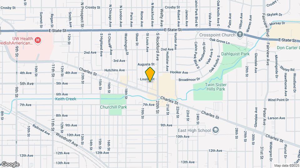 604 St Louis Ave Map and Location Details