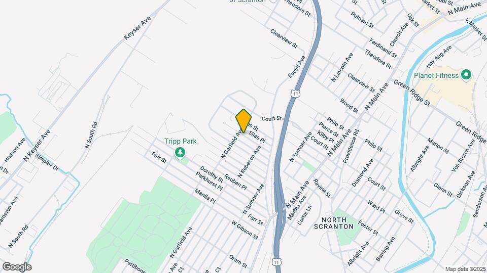 1531 Thackery St Map and Location Details