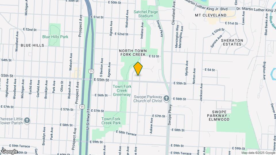 5424 Indiana Ave Map and Location Details