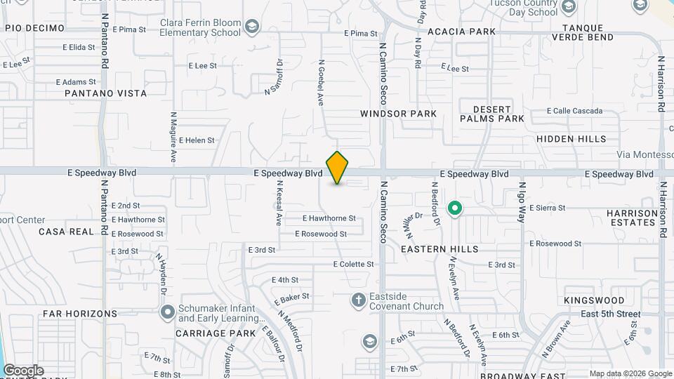 8550 E Speedway Blvd, Unit TBD Map and Location Details