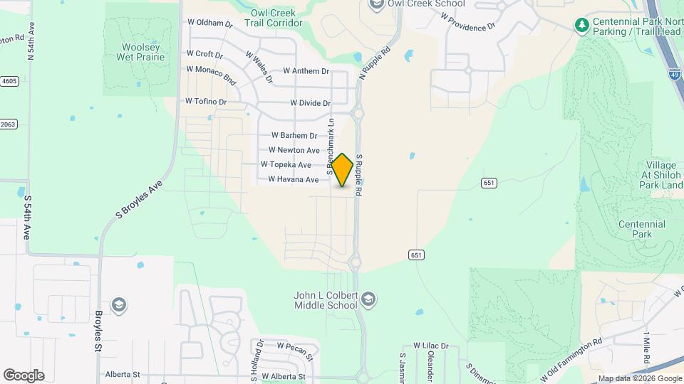 4246 W Buckaroo St Map and Location Details