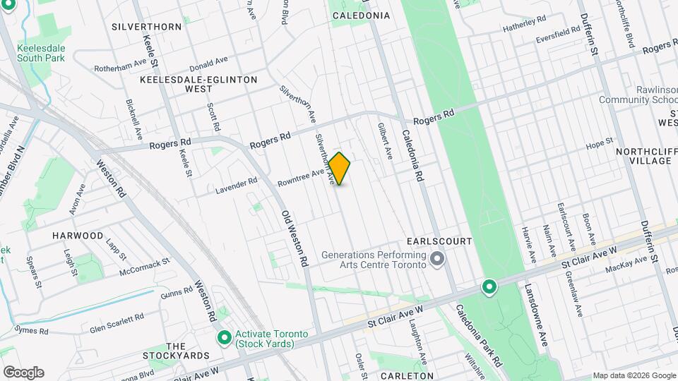 251 Silverthorn Ave Map and Location Details