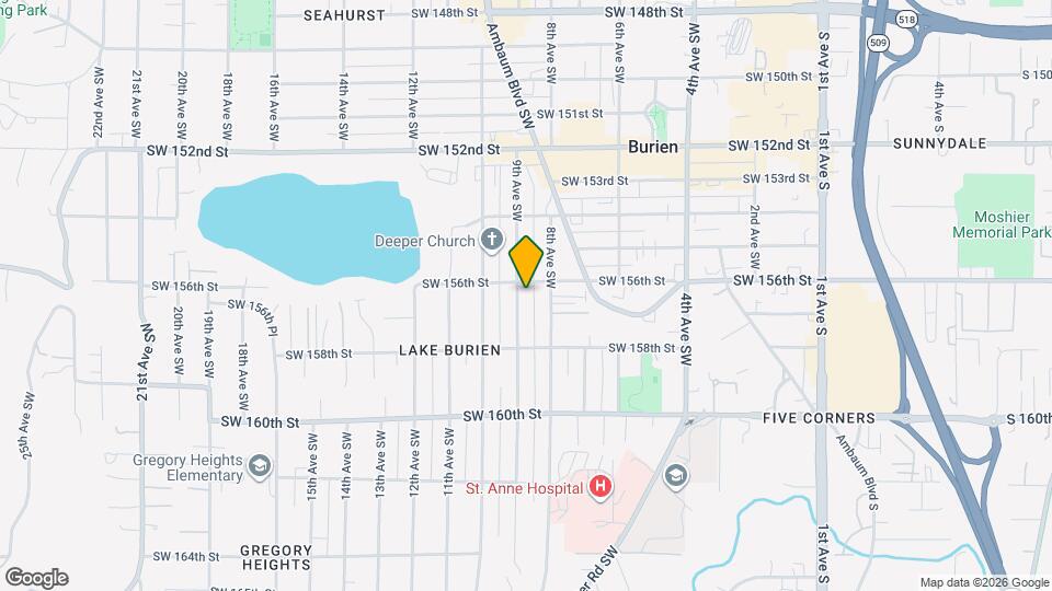 15610 9th Ave SW Map and Location Details