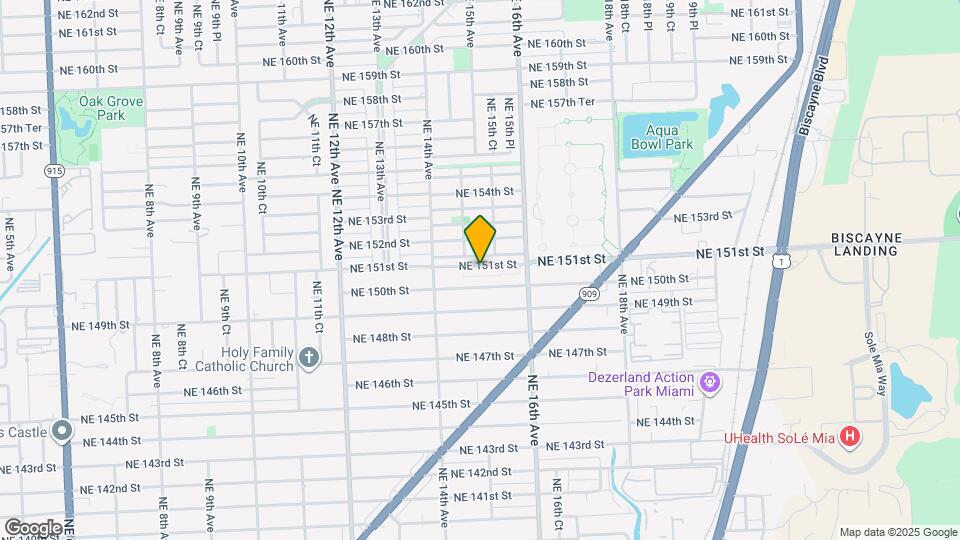 1480 NE 151st St Map and Location Details