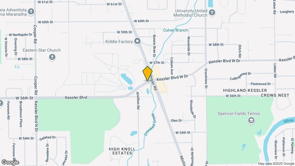 2120 W Kessler Blvd N Dr Map and Location Details