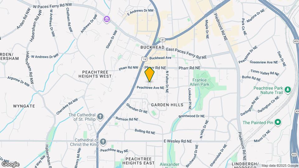 Peachtree Avenue Apartments Map and Location Details