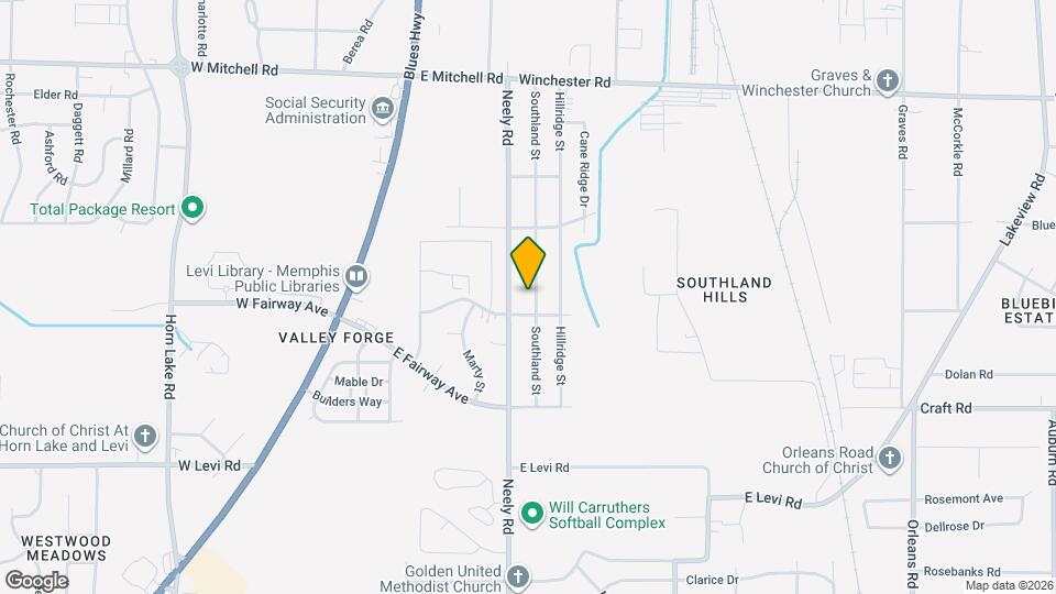 3681 Southland St Map and Location Details