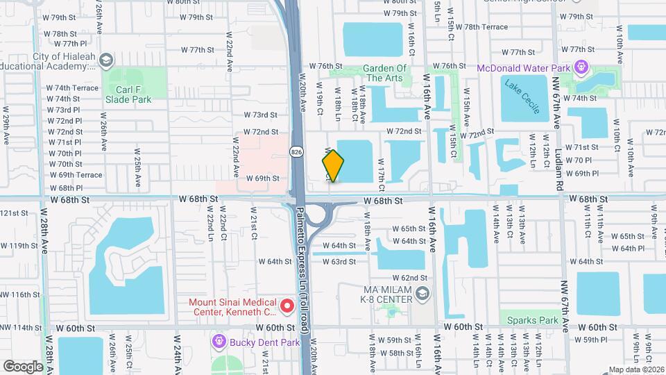 6837 W 19th Ct Map and Location Details
