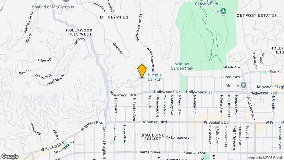 1761 N Orange Grove Ave Map and Location Details