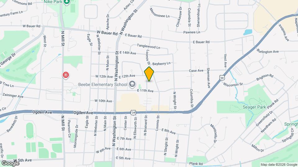 1120 N Brainard St Map and Location Details