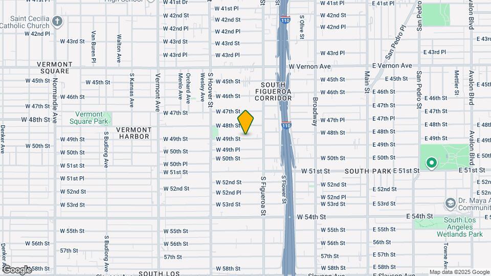 603 W 49th St Map and Location Details
