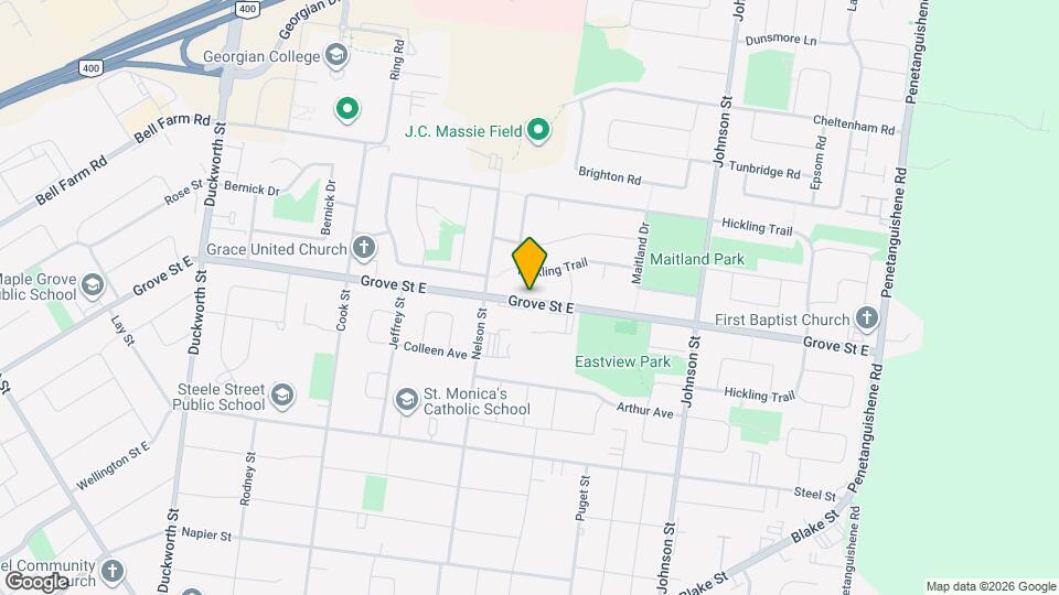 420 Grove St E Map and Location Details