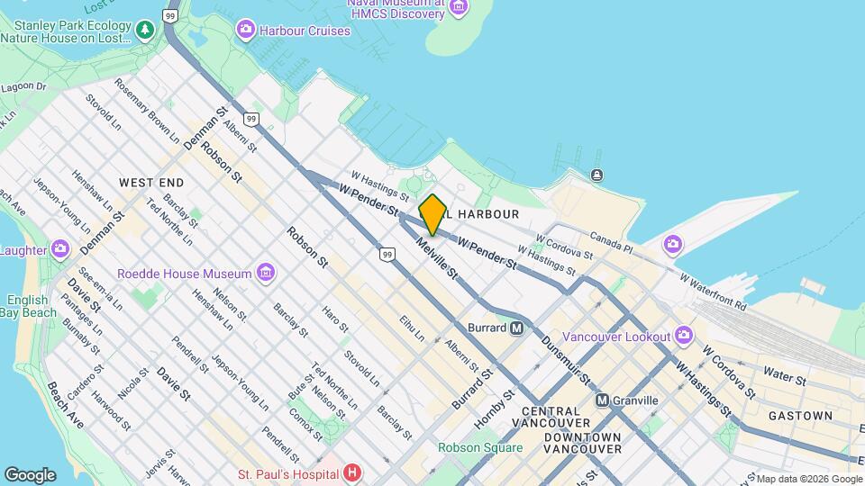 1211 Melville St Map and Location Details