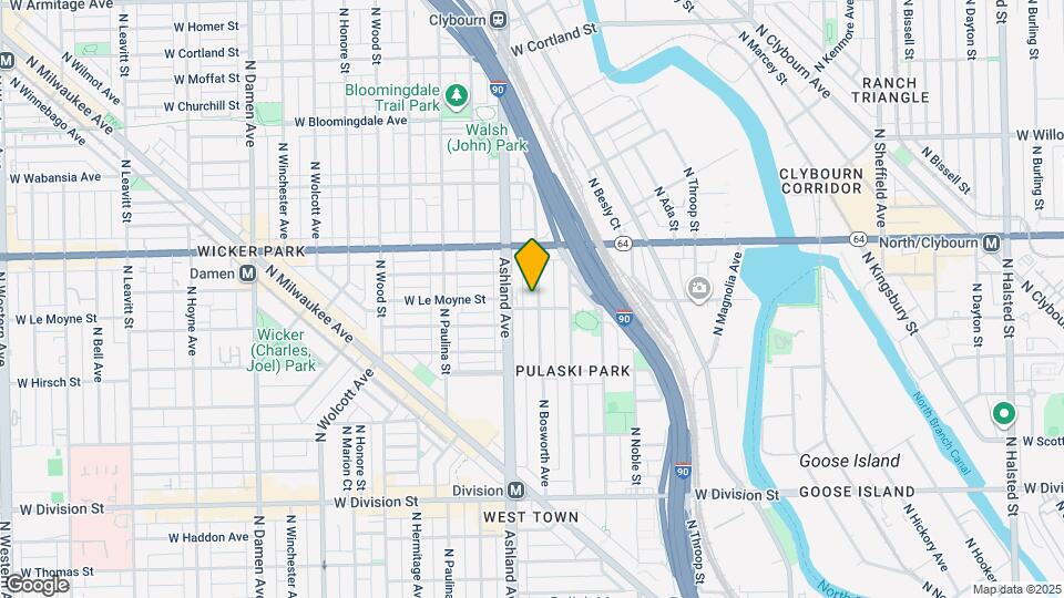 1506 N Bosworth Ave Map and Location Details