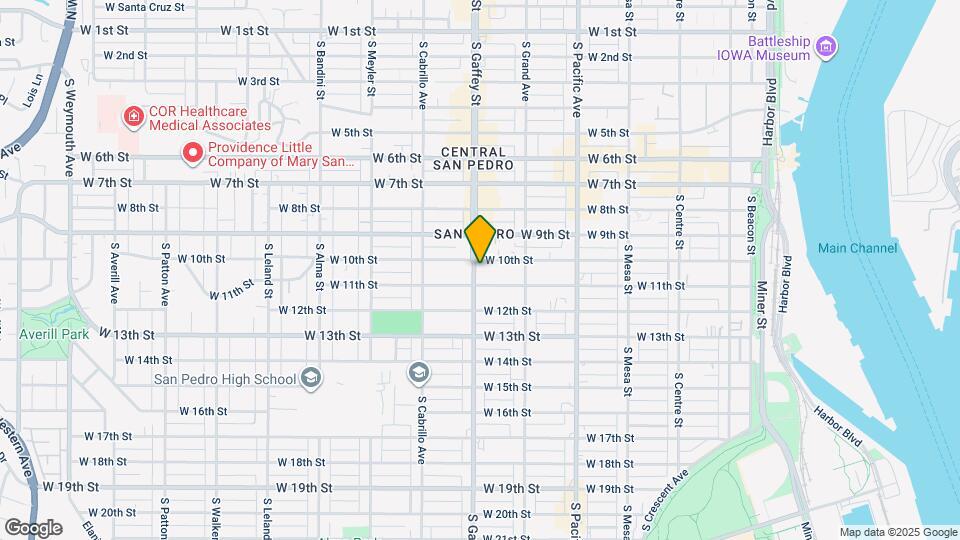 1020-1024 S Gaffey St Map and Location Details